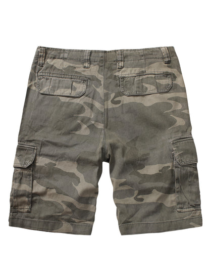 TRGPSG Men's Cargo Shorts Multi-Pocket Cotton Work Shorts
