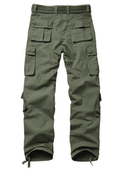 Men's Casual Work Cargo Pants Outdoor Hiking Pants with Pockets
