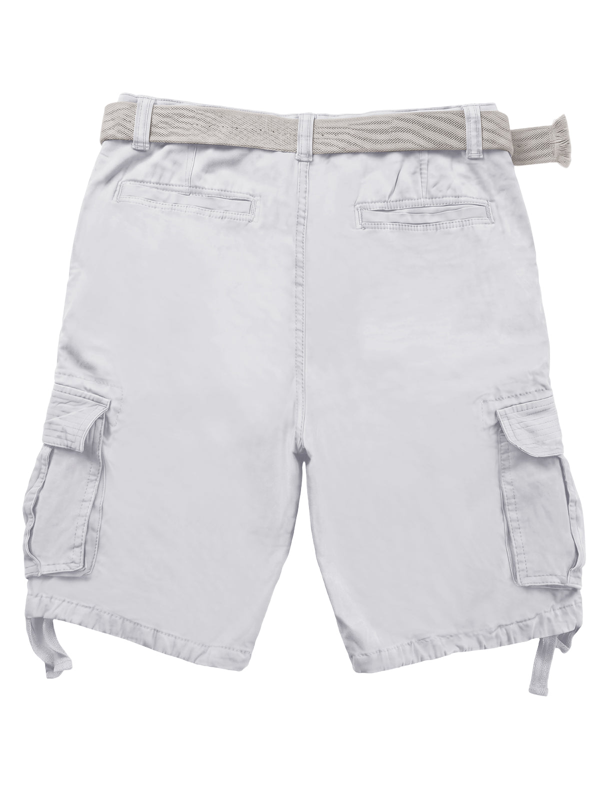 TRGPSG Men's Cargo Shorts,Work Shorts with 6-Pocket Classic All Cotton Hiking Shorts(No Belts)