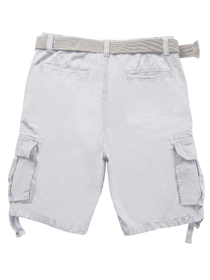 TRGPSG Men's Cargo Shorts,Work Shorts with 6-Pocket Classic All Cotton Hiking Shorts(No Belts)