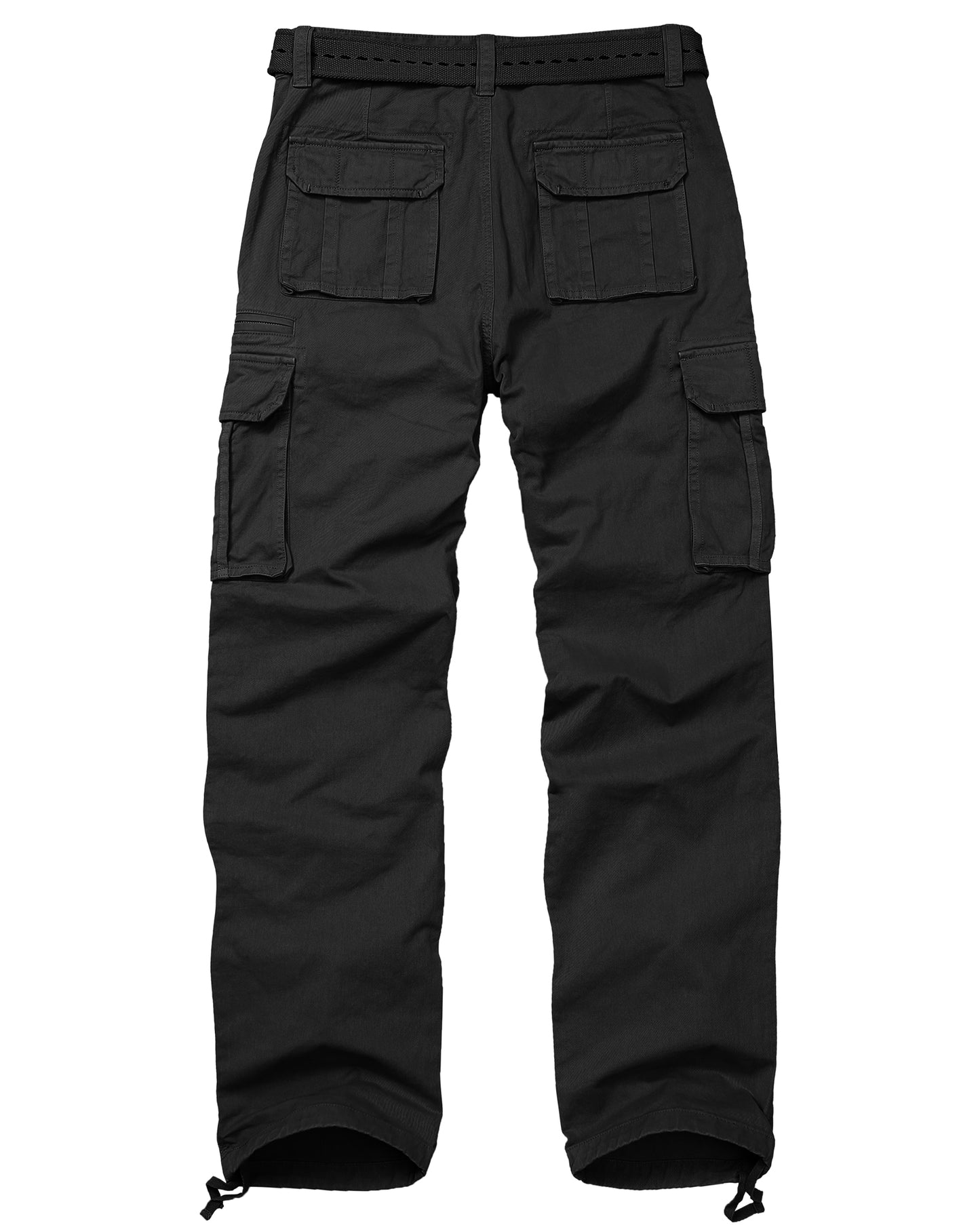 TRGPSG Cotton Comfort Cargo Pants For Men With 7 Pockets,Casual Relaxed Fit Work Pants(No Belts)