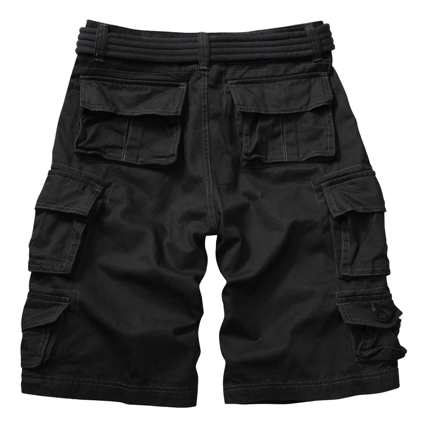 TRGPSG Women's Cargo Shorts, 9-Pocket Cotton Blend Utility Shorts for Hiking and Work, Mid-Rise Relaxed Fit Summer Apparel