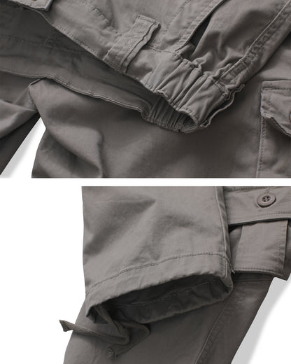 TRGPSG Women's Cargo Pants with 8 Pockets Cotton Casual Work Pants(No Belt)