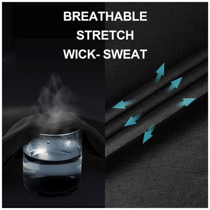 TRGPSG Short Sleeve Work Hiking Shirt for Men, 1/4 Zip Quick Dry Workout Gym T-Shirt with Zipper Pockets