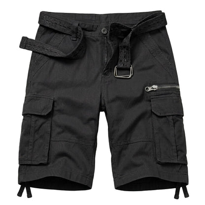 TRGPSG Men's Cargo Shorts, Multi-Pocket Work Shorts,Relaxed Fit Cotton Summer Shorts(No Belts)