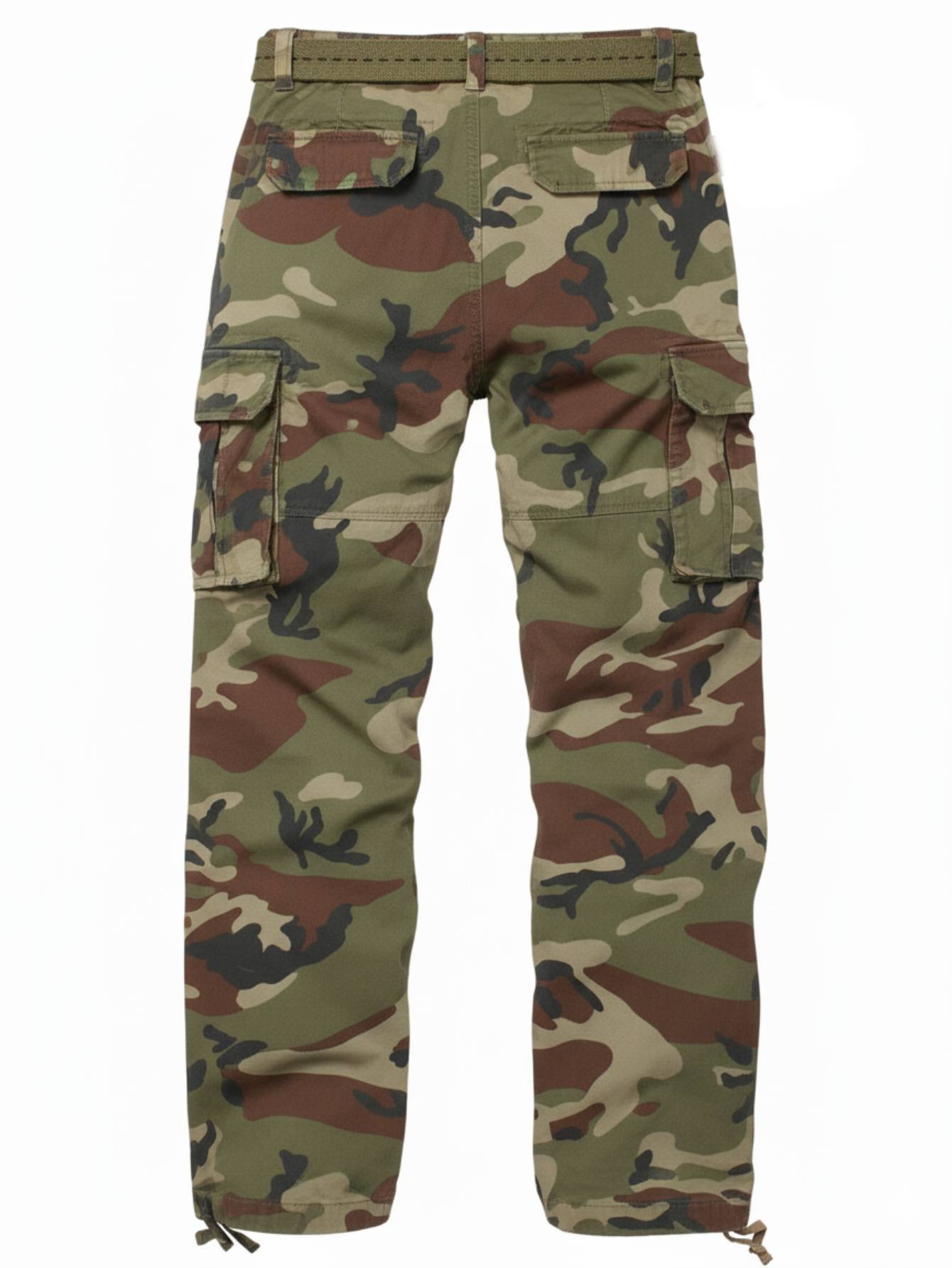 TRGPSG Cotton Comfort Cargo Pants For Men With 7 Pockets,Casual Relaxed Fit Work Pants(No Belts)