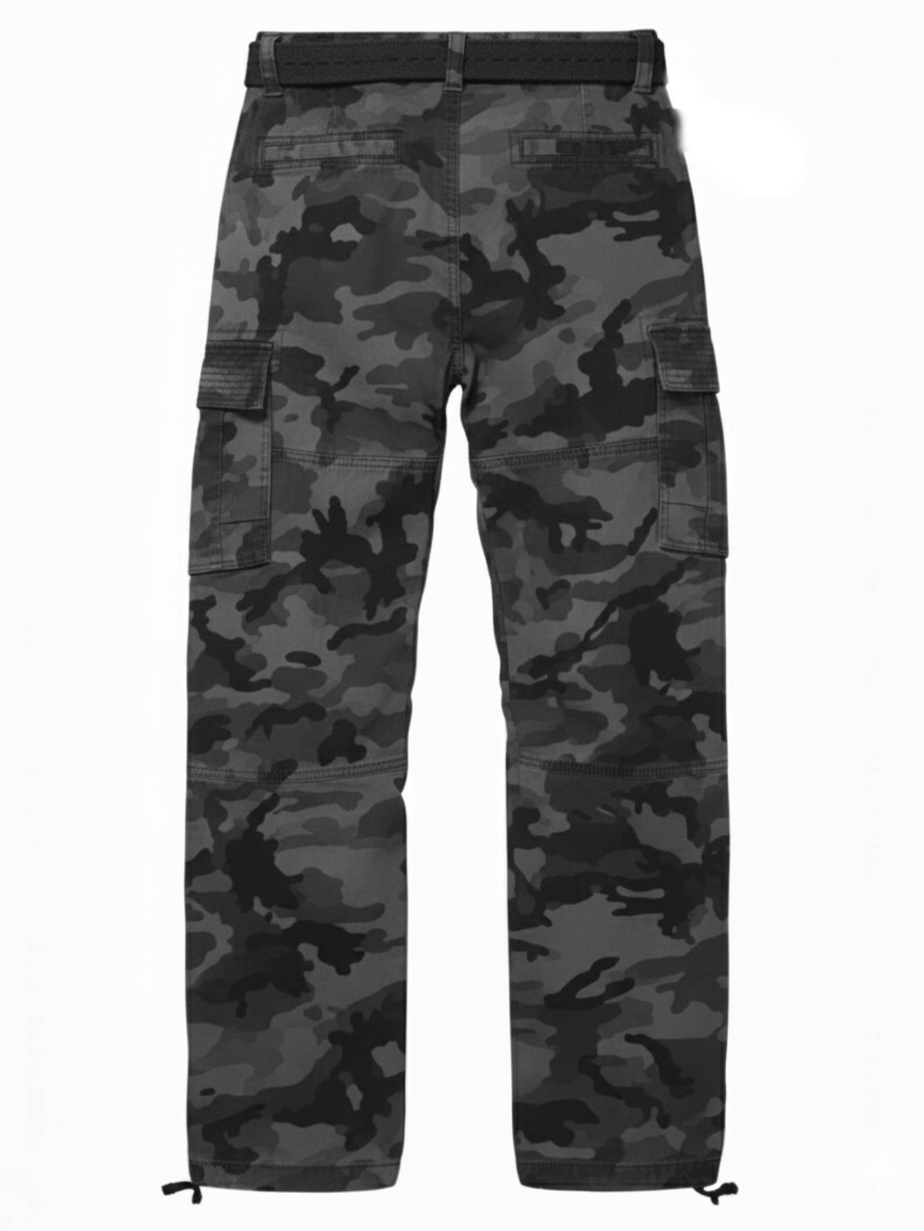 TRGPSG Cotton Men's Cargo Pants With 6 Pockets Classical Regular Casual Hiking Work Pants(No Belts)