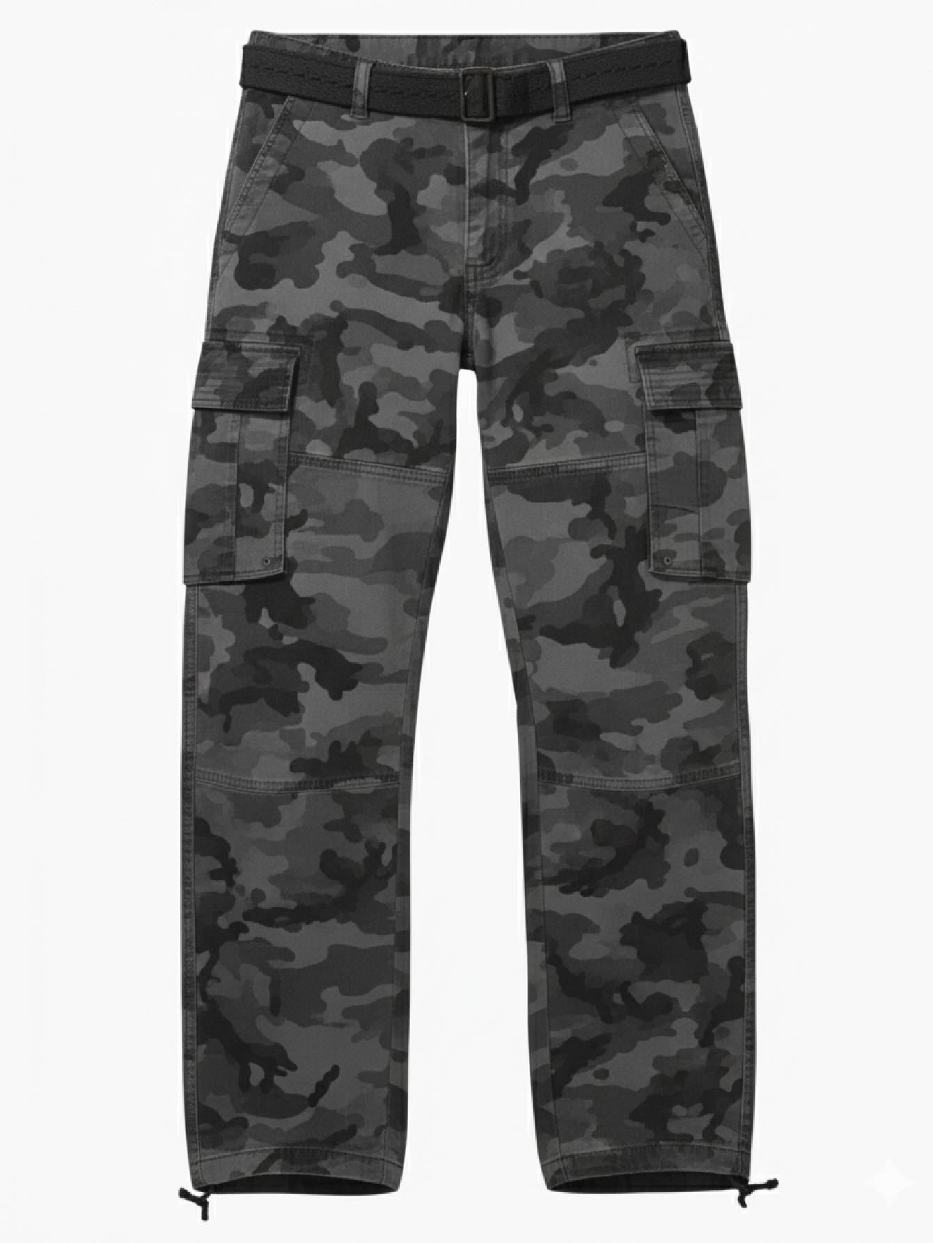 TRGPSG Cotton Men's Cargo Pants With 6 Pockets Classical Regular Casual Hiking Work Pants(No Belts)