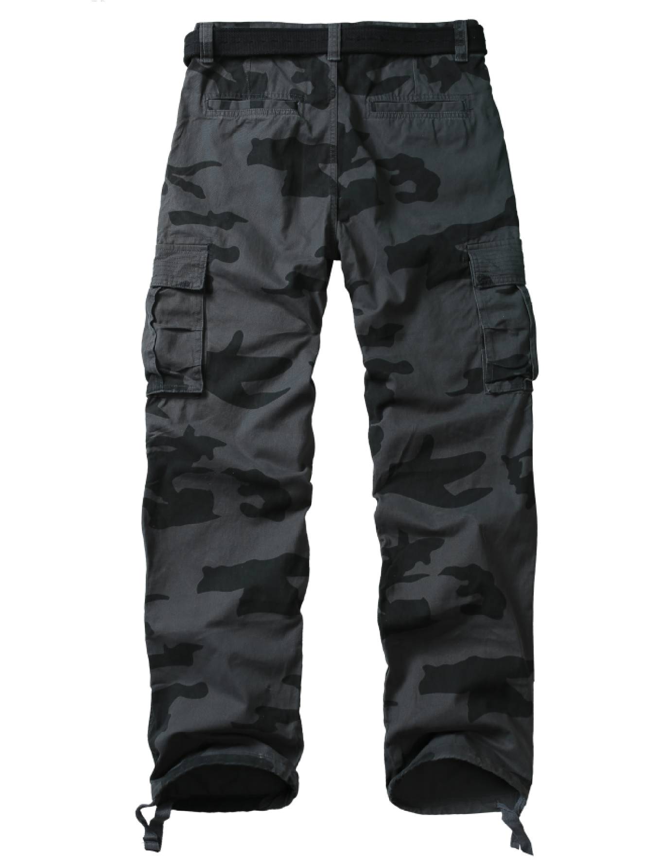TRGPSG Men's Classic All Cotton Cargo Pants, 6-Pocket Work & Hiking Pants(No Belts)