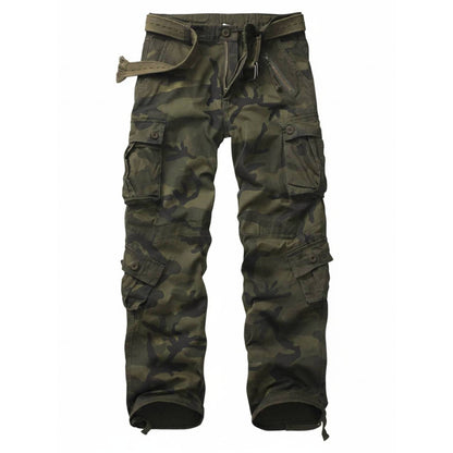 TRGPSG Casual Camo Cargo Pants Multi Pocket Work Pants(No Belts)