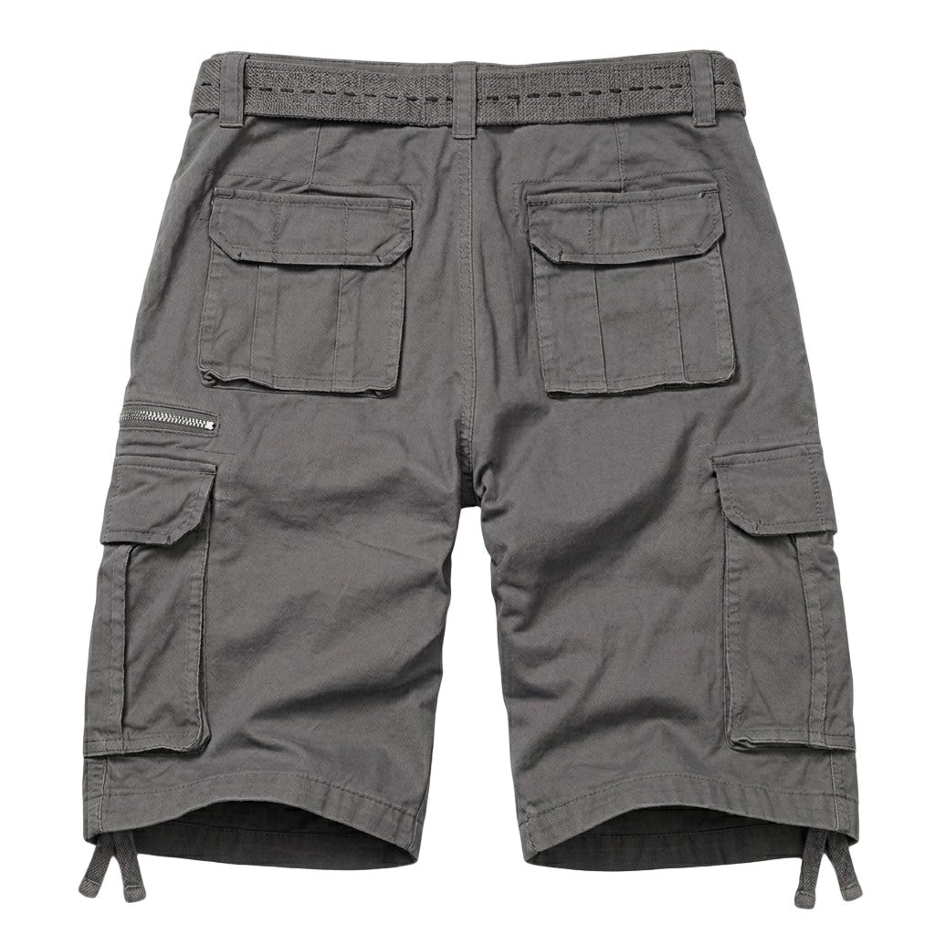 TRGPSG Men's Cargo Shorts, Multi-Pocket Work Shorts,Relaxed Fit Cotton Summer Shorts(No Belts)