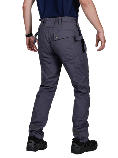 TRGPSG Men's Work Pants with 13 Pockets, Stretch Water-Resistant Heavy Duty Cargo Pants, Utility Operator Pants with Nylon Reinforced Knees