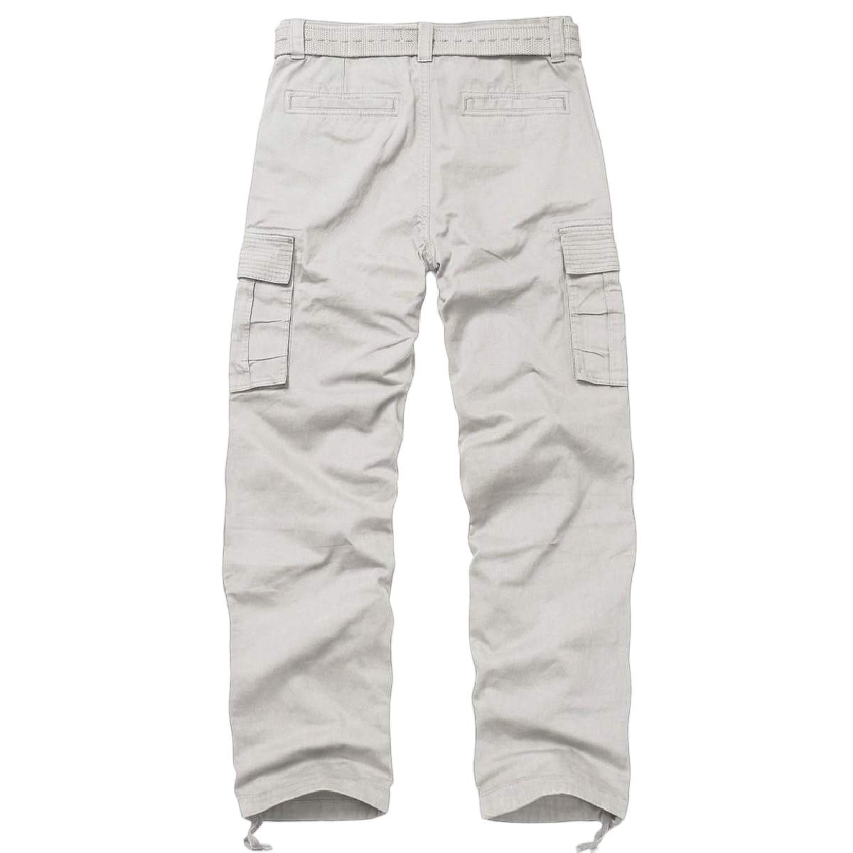 TRGPSG Men's Classic All Cotton Cargo Pants, 6-Pocket Work & Hiking Pants(No Belts)