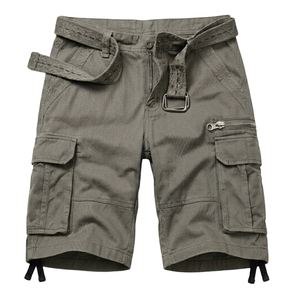 TRGPSG Men's Cargo Shorts, Multi-Pocket Work Shorts,Relaxed Fit Cotton Summer Shorts(No Belts)