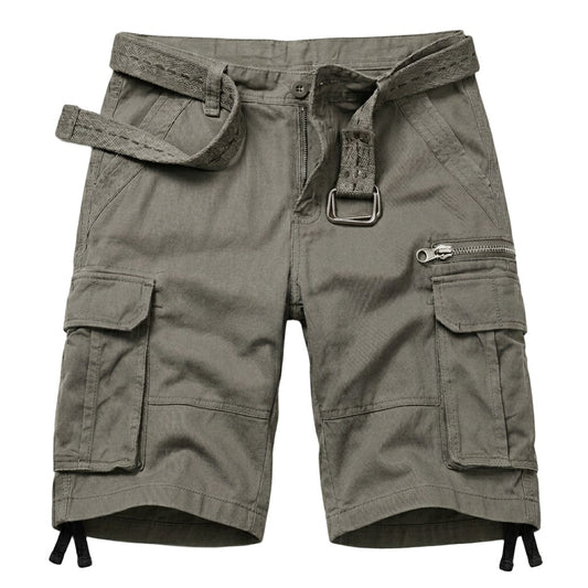 TRGPSG Men's Cargo Shorts, Multi-Pocket Work Shorts,Relaxed Fit Cotton Summer Shorts(No Belts)
