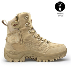TRGPSG Men's Lightweight Work Boots Durable Tactical Boots Waterproof Hiking Boots
