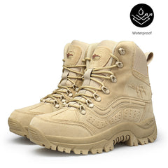 TRGPSG Men's Lightweight Work Boots Durable Tactical Boots Waterproof Hiking Boots