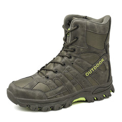 TRGPSG Men's Tactiacl Boots Non-Slip Outdoor Hiking Boots Lightweight Combat Boots