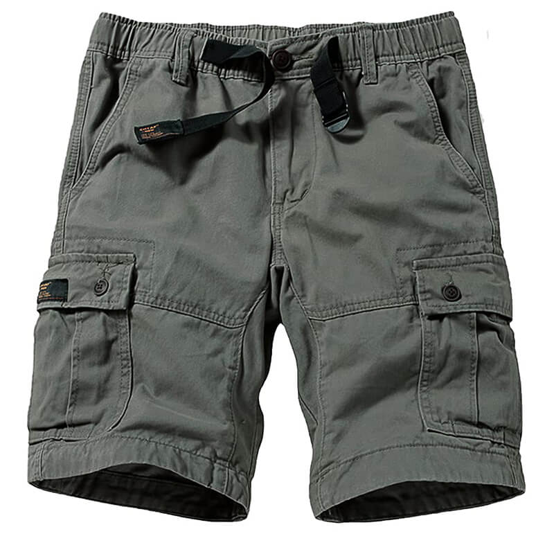 TRGPSG Men's Cotton Casual Multi Pocket Outdoor Camouflage Shorts Twill Camo Cargo Shorts