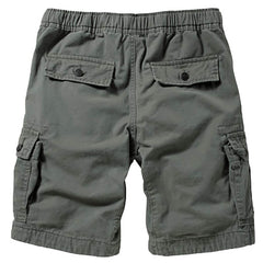 TRGPSG Men's Cotton Casual Multi Pocket Outdoor Camouflage Shorts Twill Camo Cargo Shorts