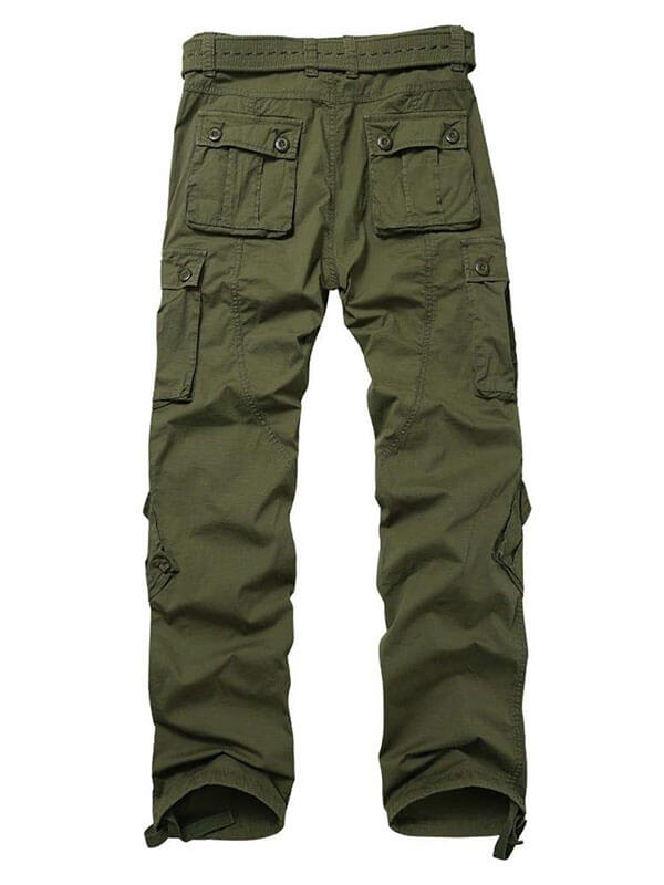 Men's Army Casual Military Combat Tooling Trousers Straight Multi-pocket  Pants
