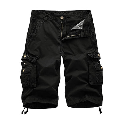 TRGPSG Men's Cargo Shorts Multi-Pocket Below Knee Cotton Work Shorts