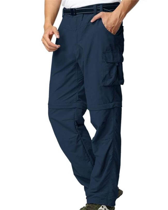 TRGPSG Mens Hiking Pants Convertible Zip Off Quick Dry Lightweight Out