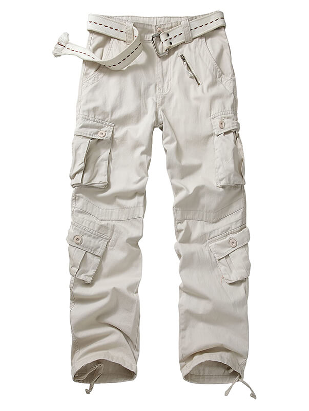 TRGPSG Casual Camo Cargo Pants Multi Pocket Work Pants(No Belts)