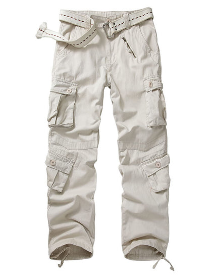 TRGPSG Casual Camo Cargo Pants Multi Pocket Work Pants(No Belts)