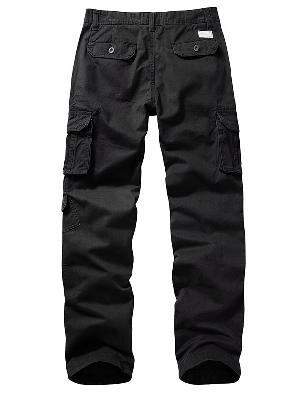 Men's Cotton Military Cargo Pants, 8 Pockets Casual Work Combat