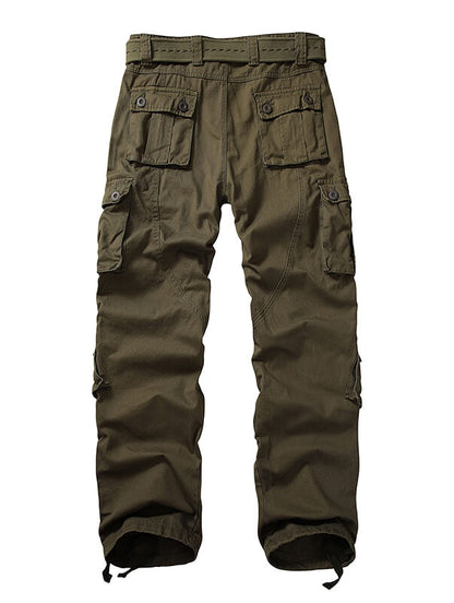 TRGPSG Casual Camo Cargo Pants Multi Pocket Work Pants(No Belts)