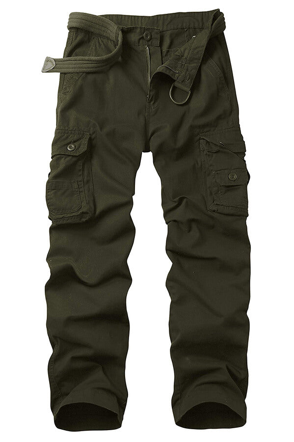 TRGPSG  Men's Casual Cargo Pants Military Army Camo Pants Combat Work Pants with 8 Pockets