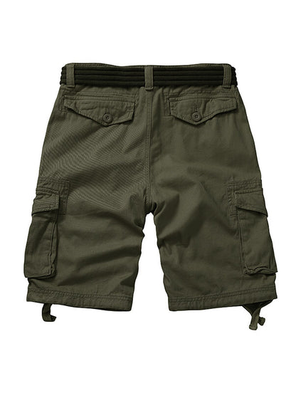 TRGPSG Cargo Shorts for Men Cotton Work Casual Shorts with Pockets（No Belt）