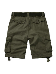 TRGPSG Cargo Shorts for Men Cotton Work Casual Shorts with Pockets