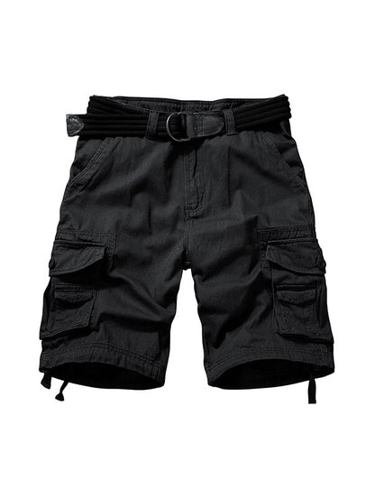 TRGPSG Cargo Shorts for Men Cotton Work Casual Shorts with Pockets（No Belt）