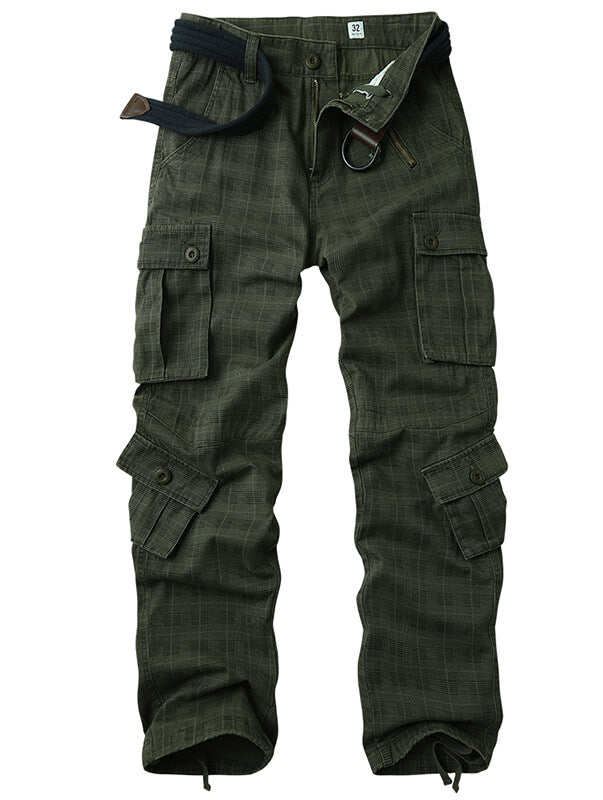 TRGPSG Casual Camo Cargo Pants Multi Pocket Work Pants(No Belts)