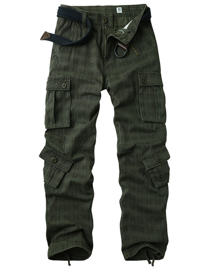 TRGPSG Casual Camo Cargo Pants Multi Pocket Work Pants(No Belts)